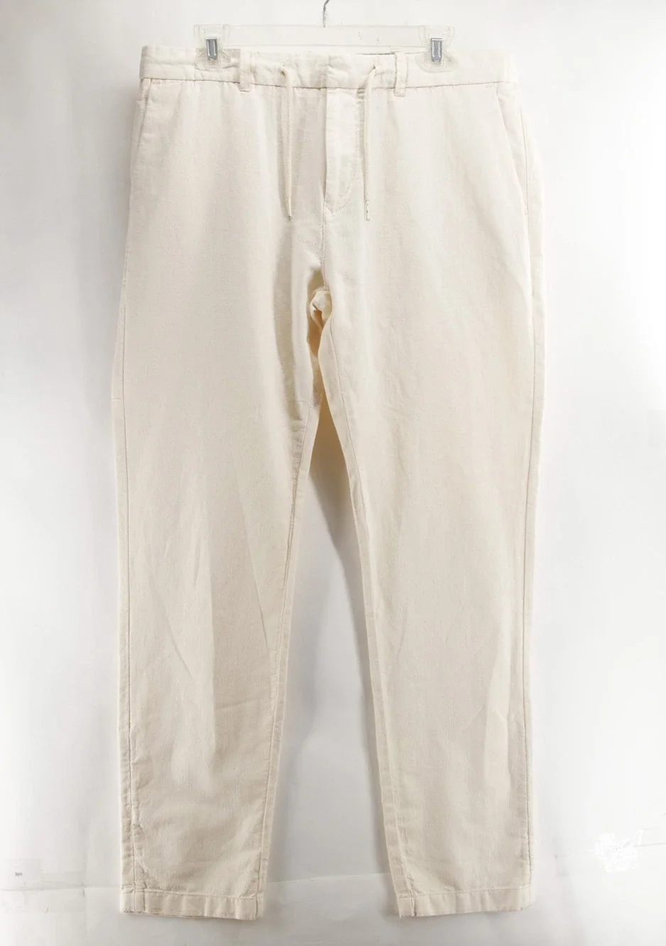 Scotch & Soda Warren Linen Cotton Drawstring Pants Mens 34x32 Off White Ivory